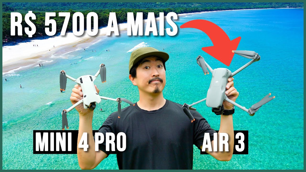 Comparativo DJI Air 3 vs Mini 4 Pro Qual vale a pena???