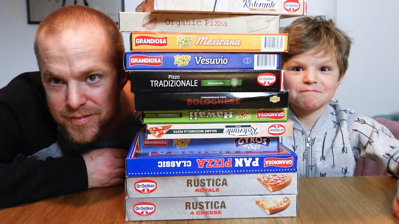 Johan och Ludvig testar frysta pizzor