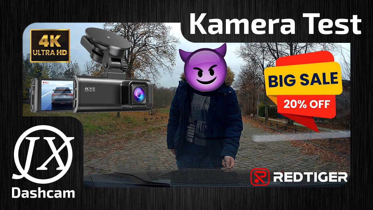 REDTIGER F7NP I 2 Kanal Dashcam mit Saugnapf & gutem 4K Bild! #redtiger  #dashcam  #redtigerF7NP