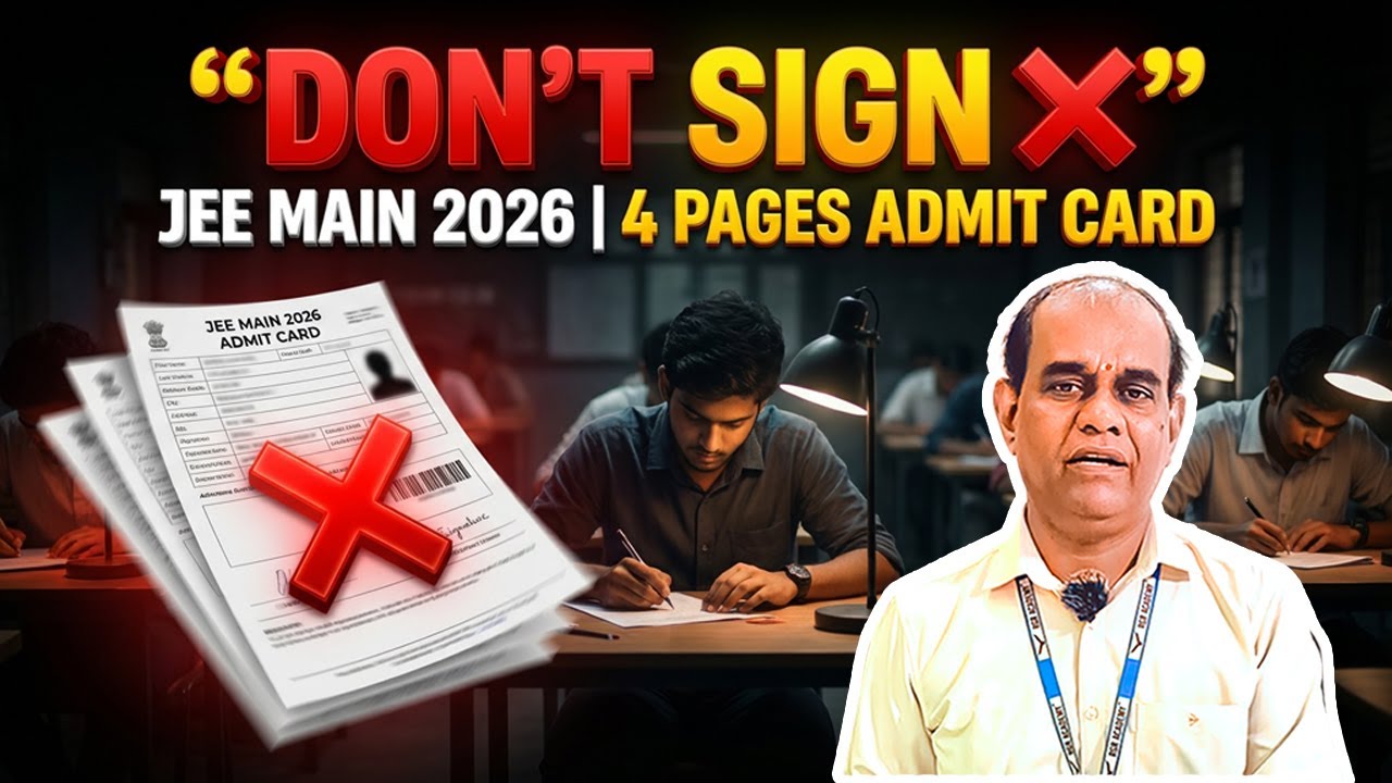 JEE Main 2026 Admit Card Instructions 🔥 4 Pages Download | Exam Day Rules | Avoid These Mistakes