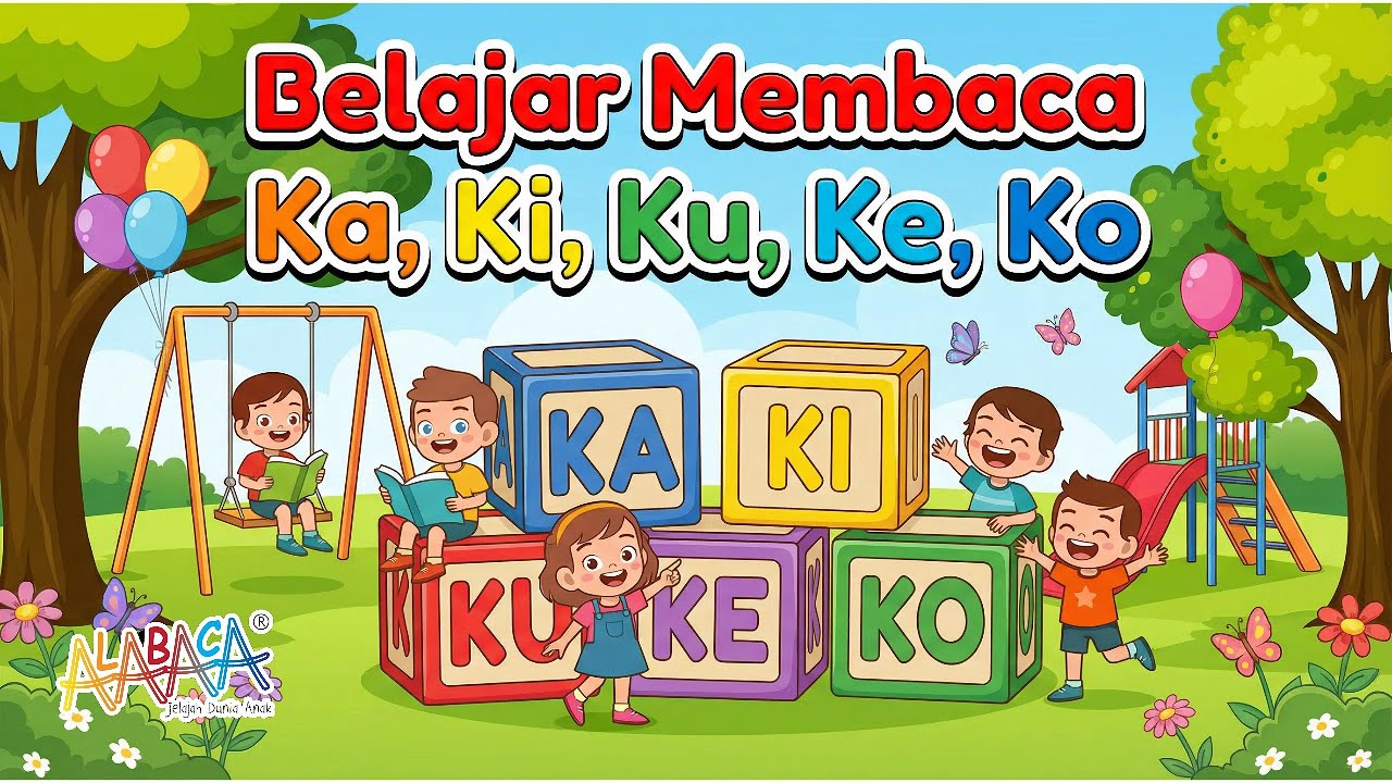 Membaca suku kata Ka,Ki,Ku,Ke,Ko