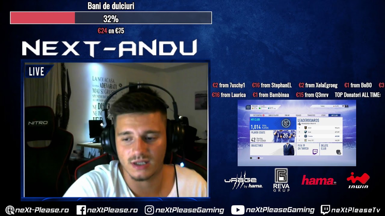FIFA LIVE - Andu in the neXtPlease! Gaming's House