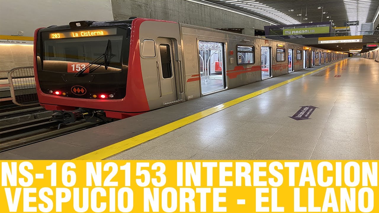 Metro De Santiago | NS-16 N2153 interestacion Vespucio Norte - El Llano