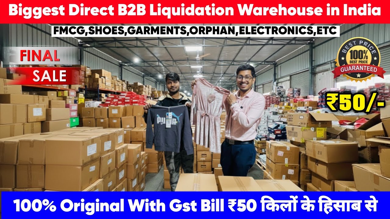 Biggest Warehouse Of Liquidation Lot | 98% Off | With Gst Bill| Branded Factory Sale Bhilwara