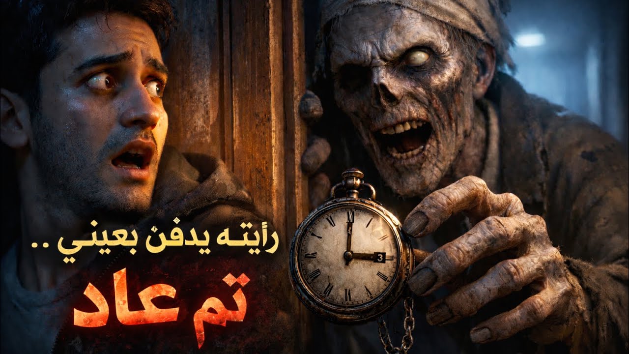 رأيته يدفن بعيني… ثم عاد في الثالثة فجراً / قصة رعب حقيقية 