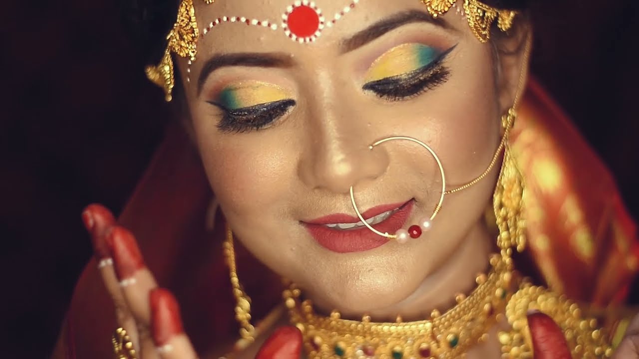 Indian bengali bridal makeup/ MUA Papia Das/ 9804474933. #papaiswonderlap #makeupartist.