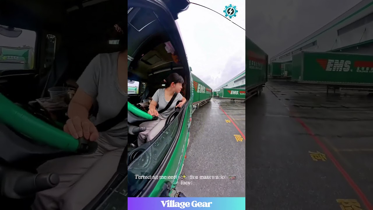 Woman Driver's EPIC Semi-Truck Reversing! Her Precision Skill is UNREAL! You Must See This! #truck