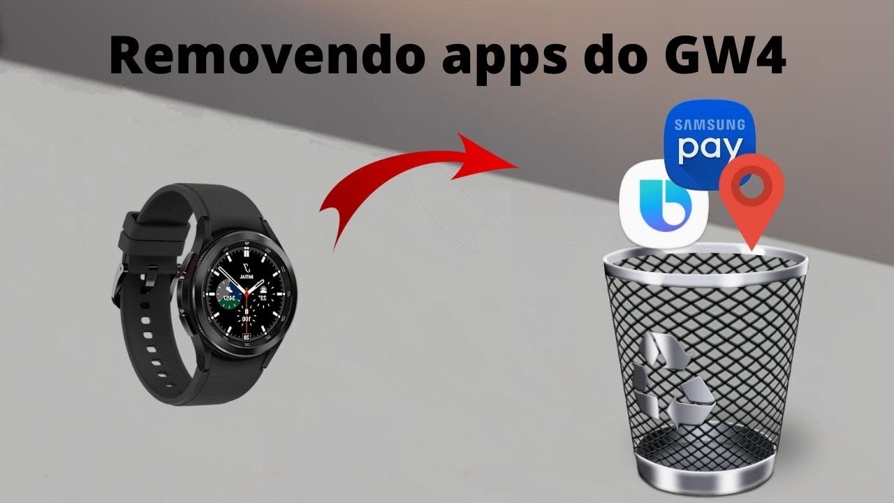 Como desinstalar aplicativos nativos do Galaxy Watch 4/5 e melhorar a bateria