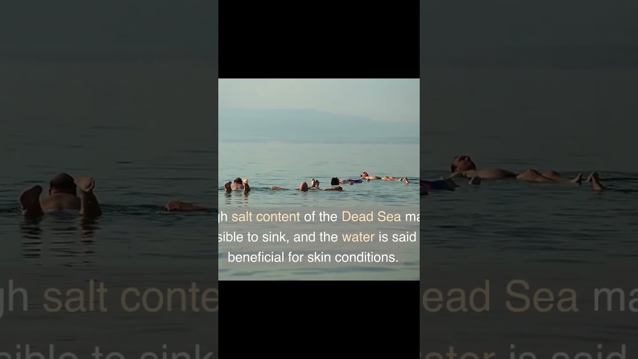 The Dead Sea: A Natural Spa for Your Skin #shorts #short #shortsvideo #shortsfeed #shortvideo
