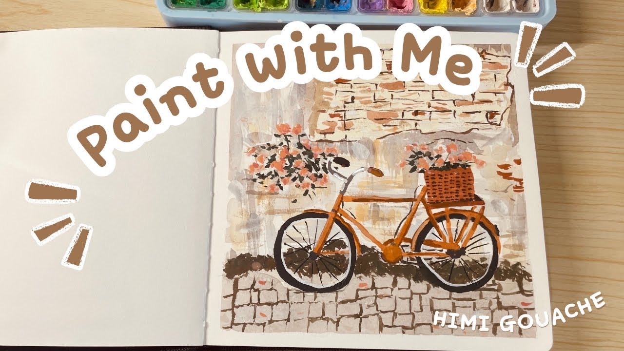 🎨 Join me for a relaxing gouache painting session