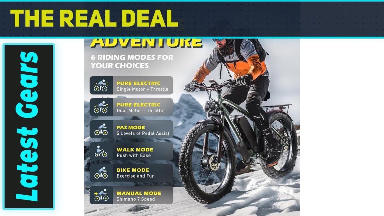 EDIKANI 5000W Dual Motor Ebike: The 51MPH Fat Tire Beast!