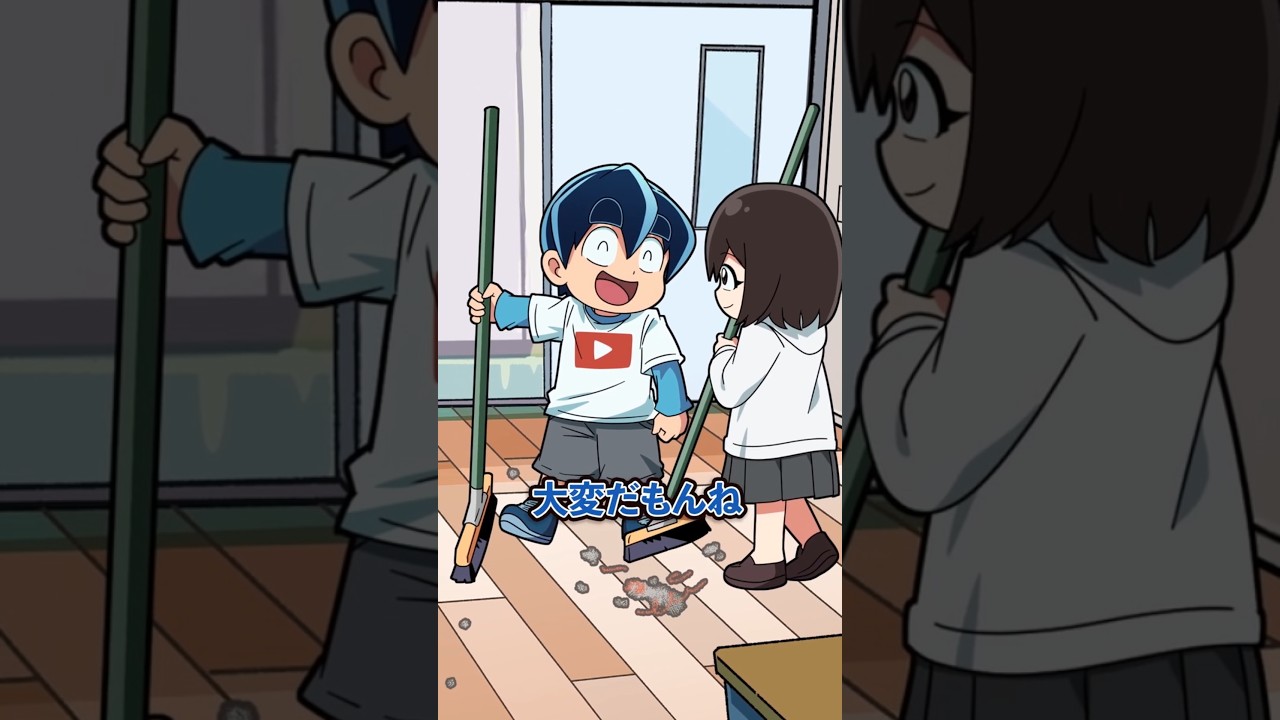 学校の掃除当番を押し付けられて、、 #Plottアニメ