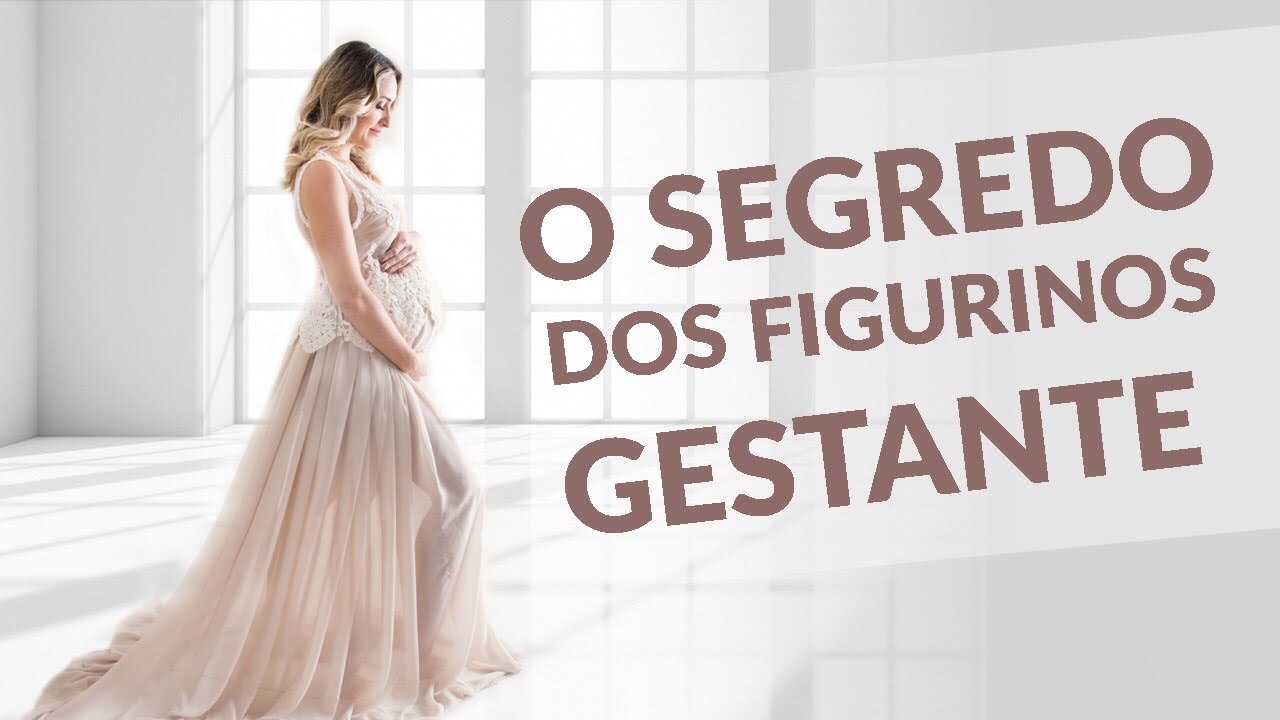 Segredo de como fazer FIGURINOS p/ GESTANTE