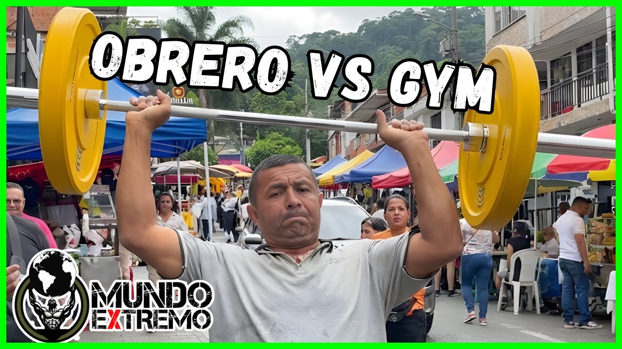 Albañil o trabajador de construcción le gana todos en un ejercicio de crossfit😱