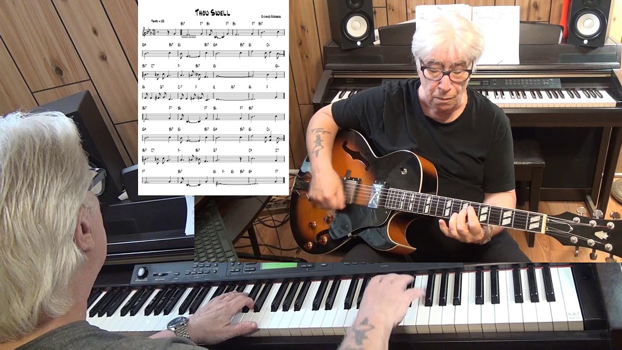 Thou Swell - Jazz guitar & piano cover ( Richard Rodgers )