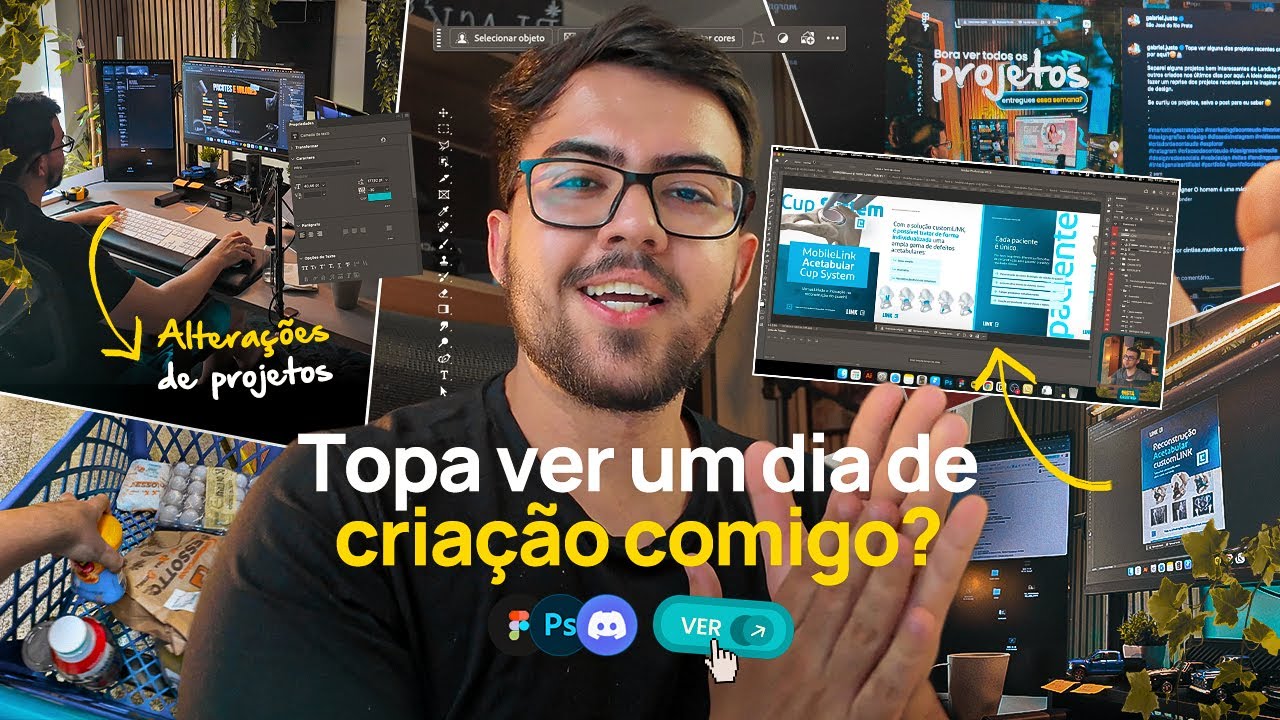 Um dia nos bastidores da minha agência de design | Carrosséis, alterações e planejamento
