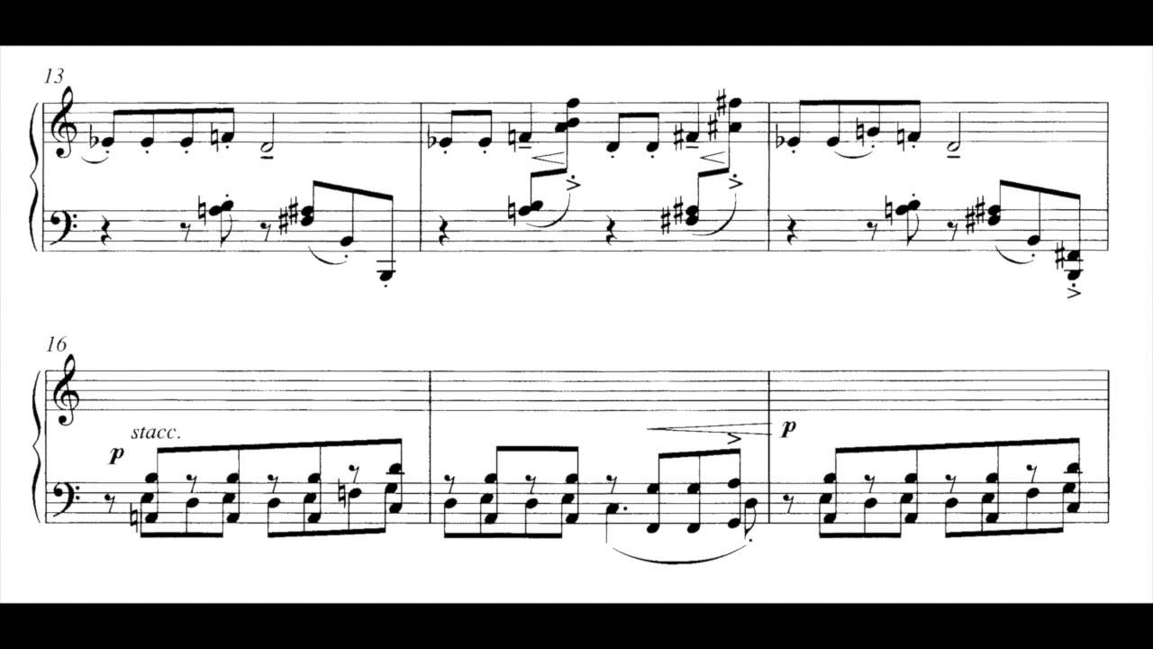 Schulhoff - 3. Suite (Piano left hand alone)