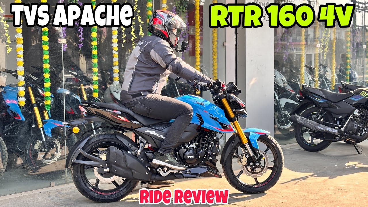 TVS Apache RTR 160 4V | Ride Review & Mileage Test New Apache 160 4V TFT Ride | Raman Sagar Vlogs 