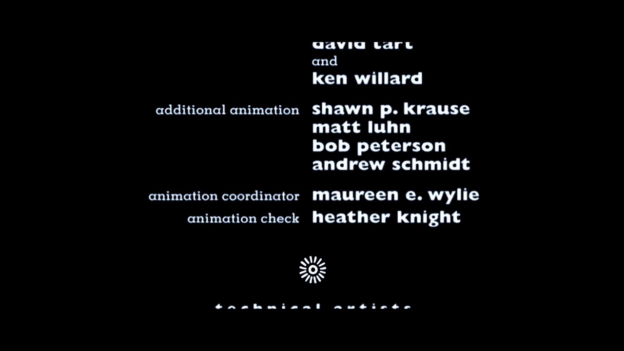 The Special Edition Of The Nightmare Before Christmas (1993, 1998) Large Release End Credits