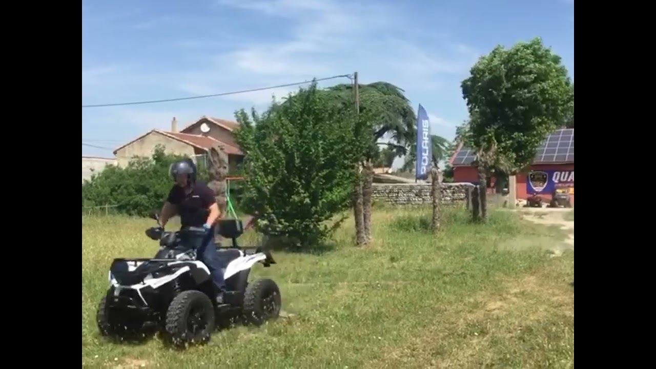 Essai MP4 Hytrack , quad 100% électrique