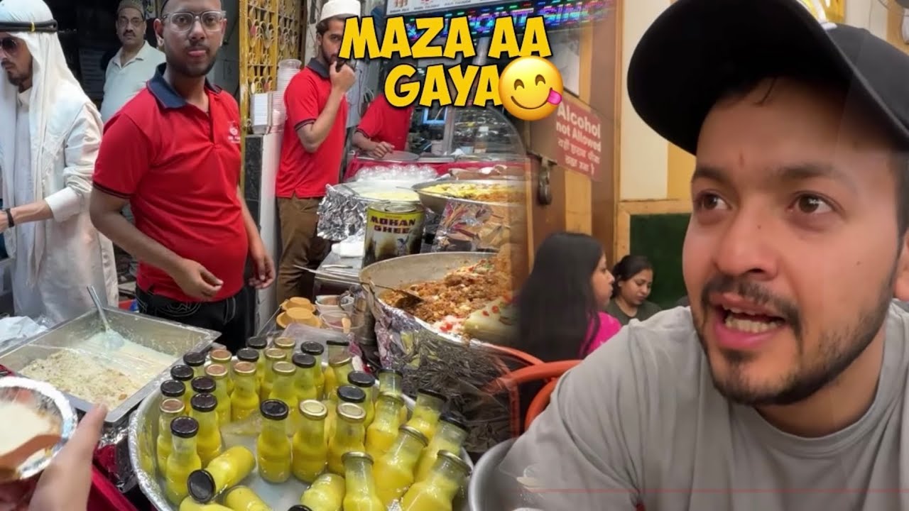 Trying Famous Foods Of Jama Masjid 🕌 | Old Delhi Night Life 🔥
