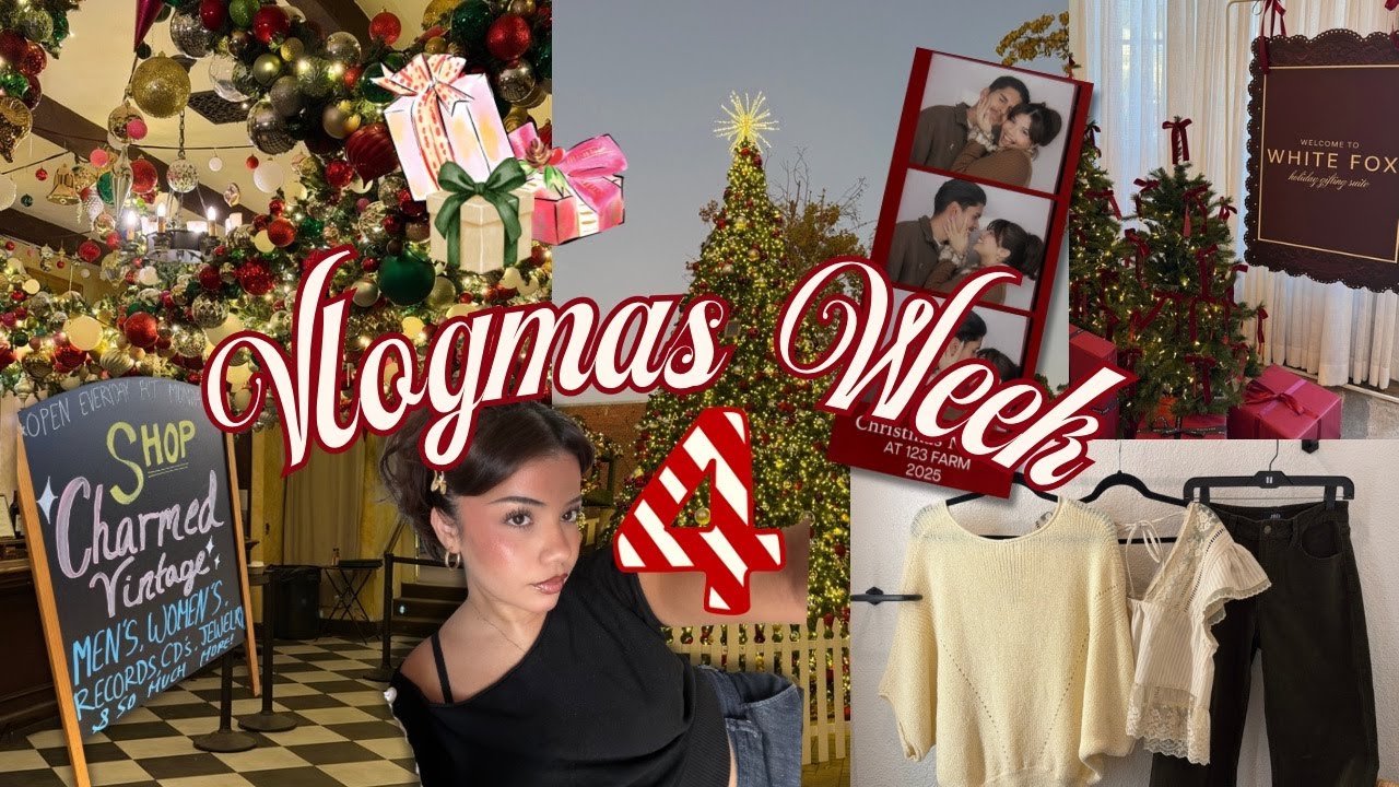 VLOGMAS НЕДЕЛЯ 4⋆⁺🎄₊❅.💕☃︎⋆🌟₊❅. | Много походов по секонд-хендам, веселые прогулки, покупки