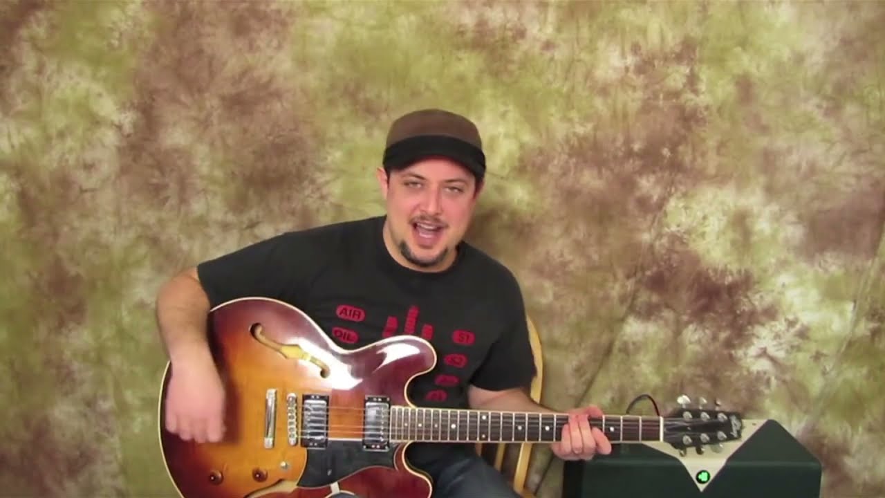 Your 1st Blues Solo - Guitar Lesson with (1st scale minor pentatonic)