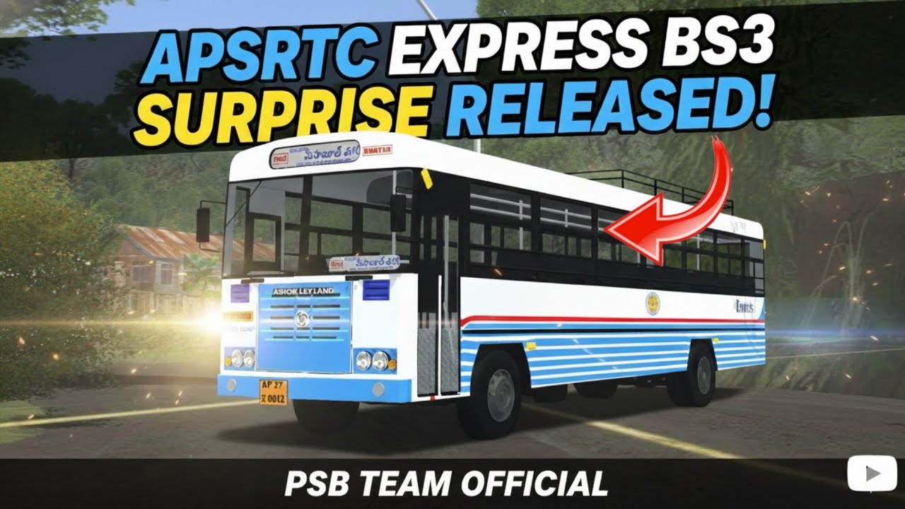 😍SURPRISE RELEASED!! APSRTC EXPRESS BS3 BUS MOD FOR BUS SIMULATOR INDONESIA 🔥| APSRTC EXPRESS BS3🎁