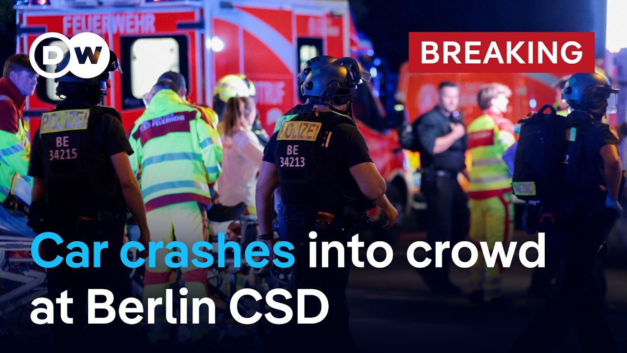 BREAKING: At least one person killed as vehicle crashes into Berlin Pride crowd | DW News