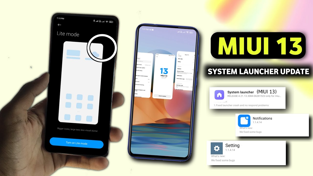MIUI 13 System Launcher Update (System Apps Update) | MIUI 13 System Launcher