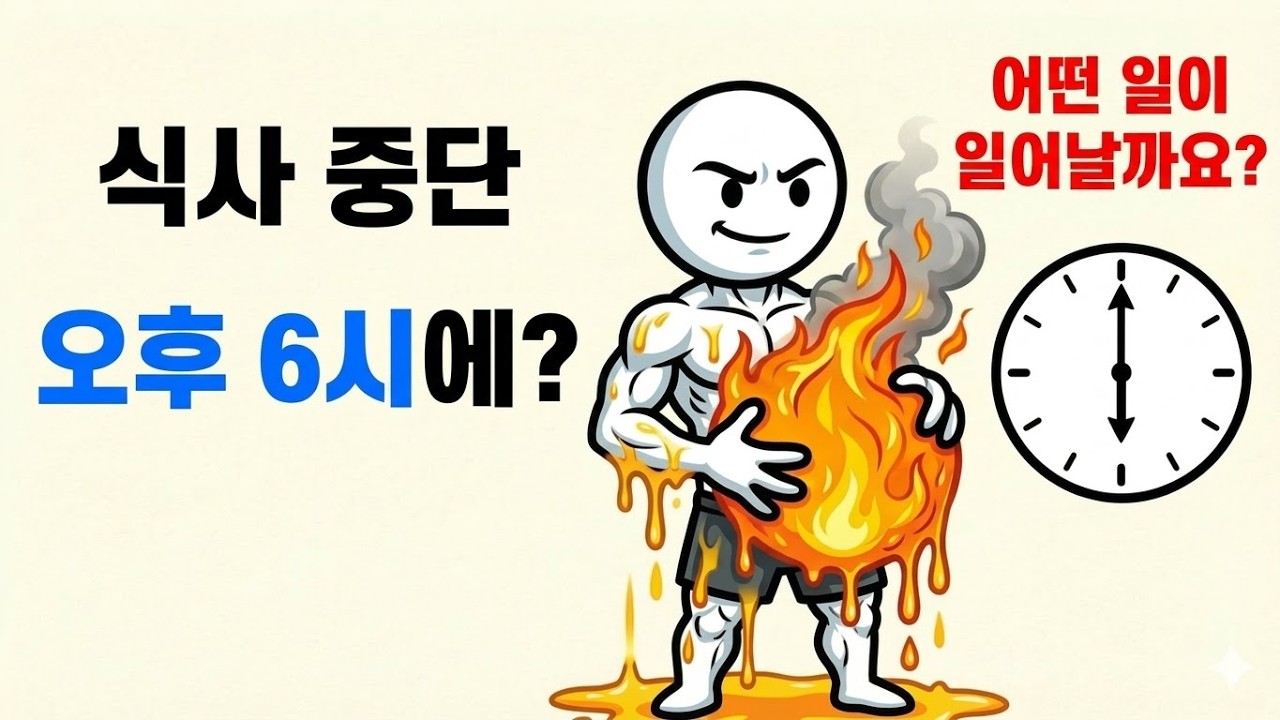 과학적 설명: 오후 6시 이후에 식사를 하지 않으면 복부 지방은 어떻게 될까요?