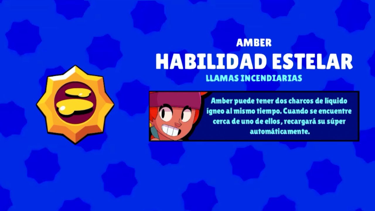 ⭐️BRAWL STARS⭐️ Amber ✨Habilidad Estelar✨ Llamas Incendiarias