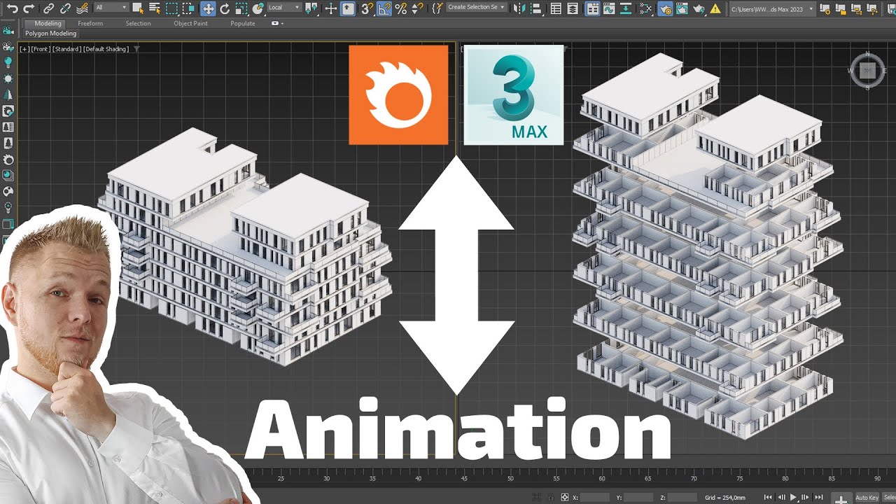 Анимируйте любое здание — удивите своих клиентов [3ds Max — простой метод]