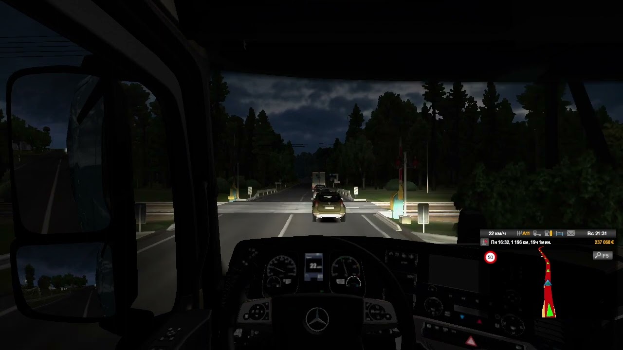 22) Euro Truck Simulator 2 3км+ Комнатные цветы (3т) (1274км) - 829км Вильнюс (LT) - Кассель (D)