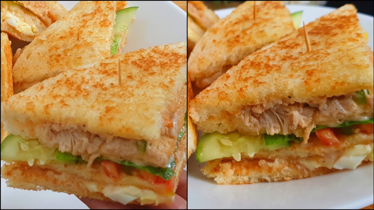 Classic Club Sandwiches At Home ♥️ | Chicken Club Sandwiches Recipe ♥️