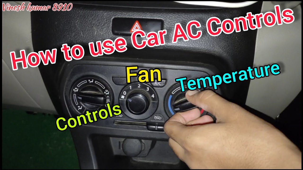 How to use AC Controls in WagonR Fan, Temperature!! Easy way😀💯