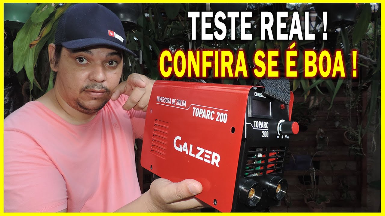 INVERSORA DE SOLDA TOP ARC 200  DA GALZER EM AÇÃO ! QUEM TESTA APROVA ?