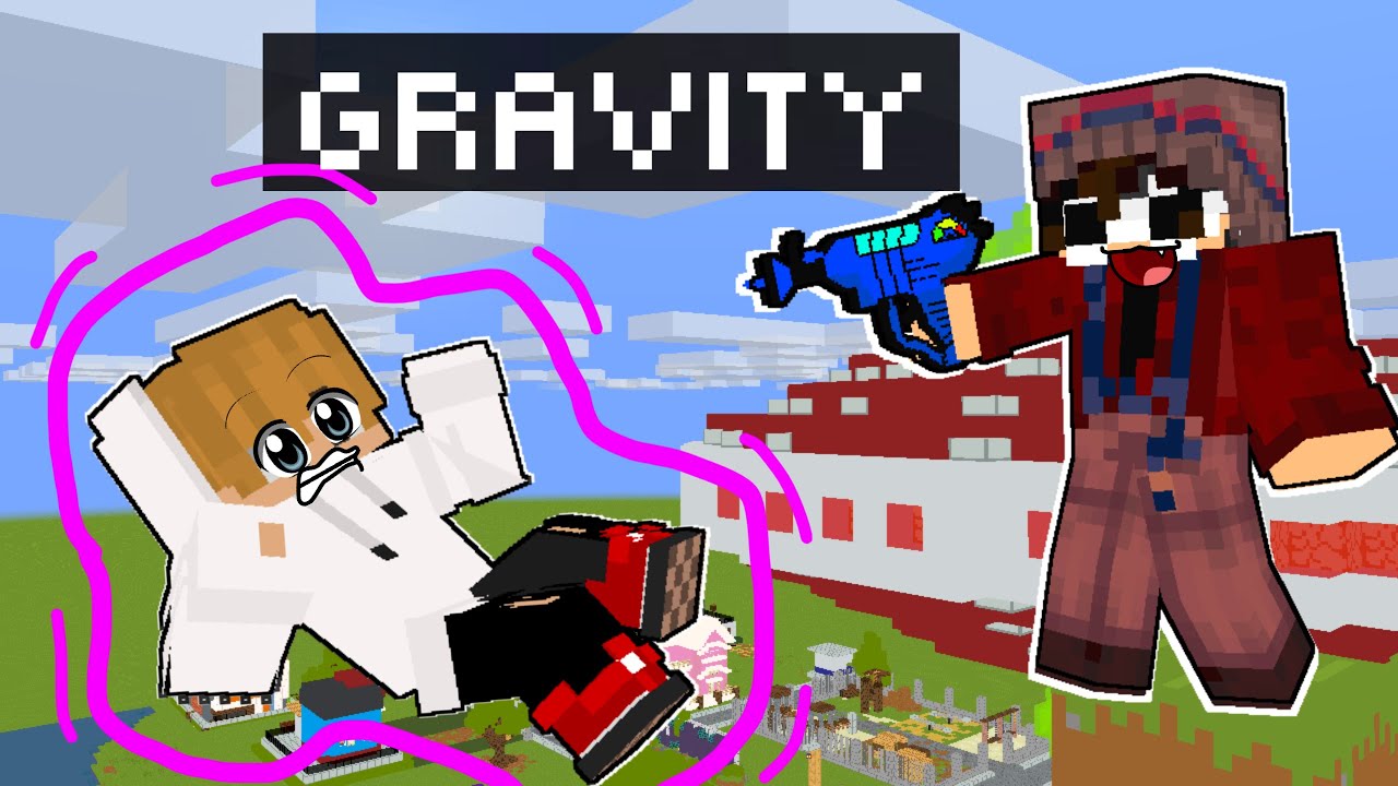 Using GRAVITY To Prank My Friends In Minecraft!