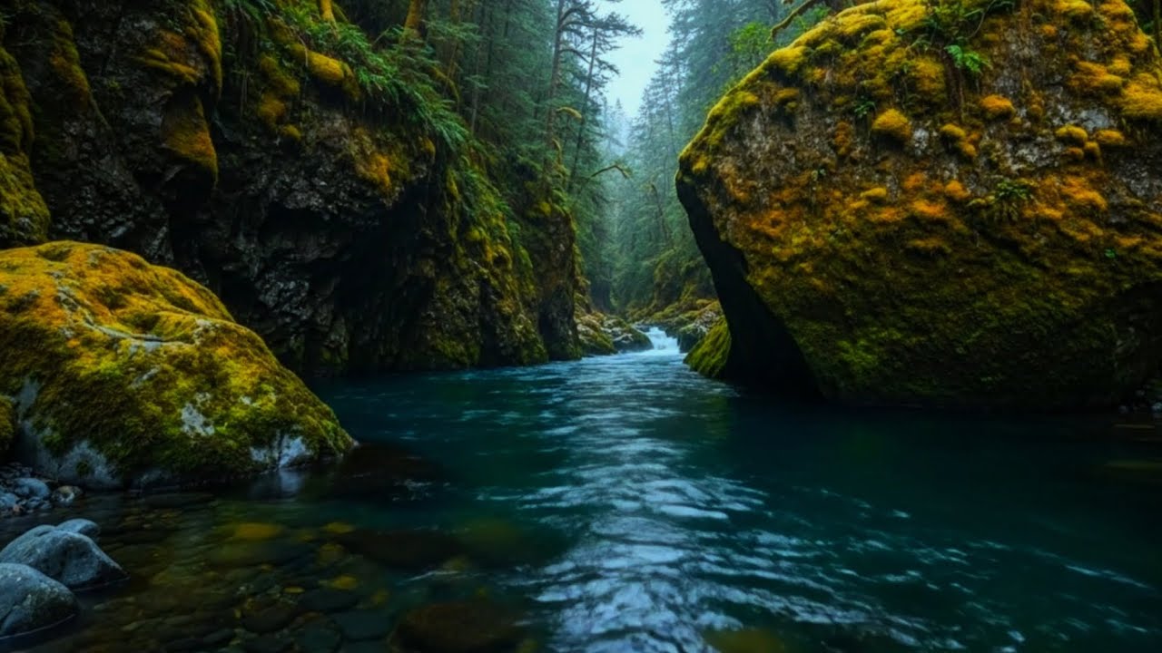 Deep Sleep by the Emerald Forest River | Calming Nature Sounds for Relaxation & Stress Relief 🌿💧😴