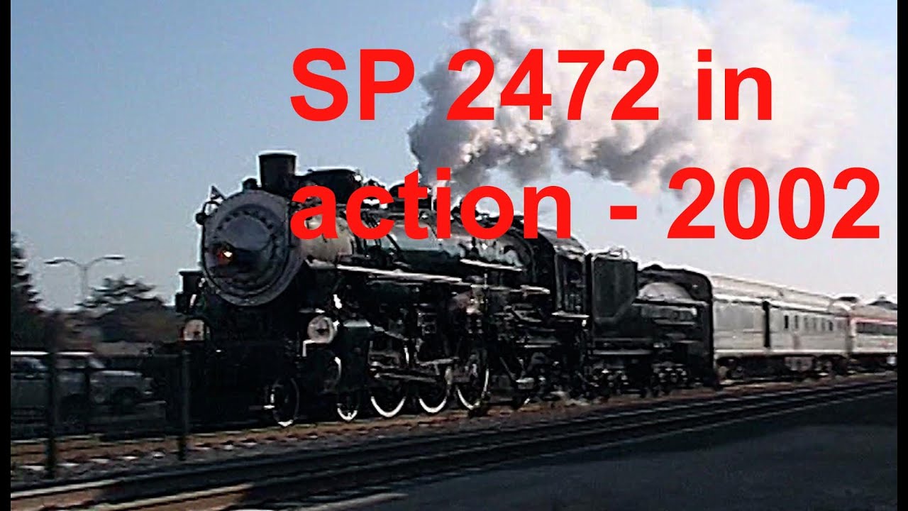 SP 2472 locomotive in action in 2002 - Bay Area trips
