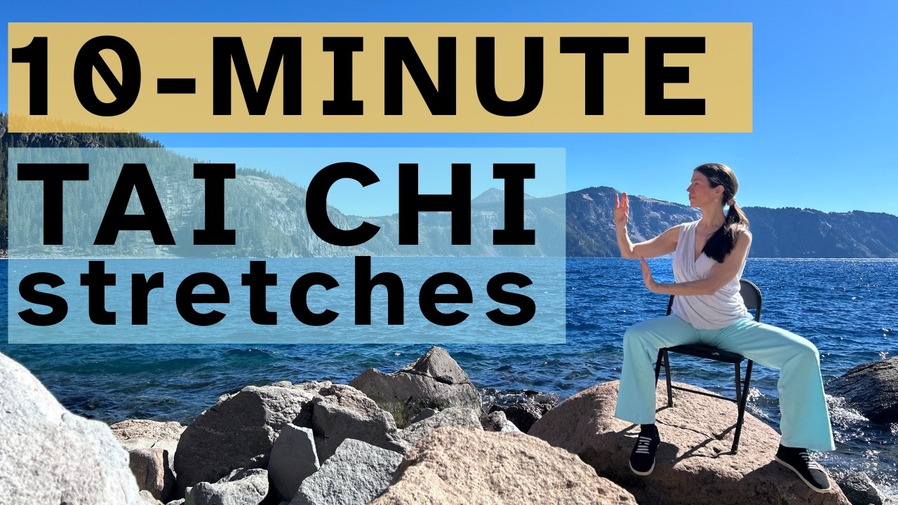 Chair Tai Chi for Beginners | 10-Minute seated qi gong warm-ups for flexibility + arthritis