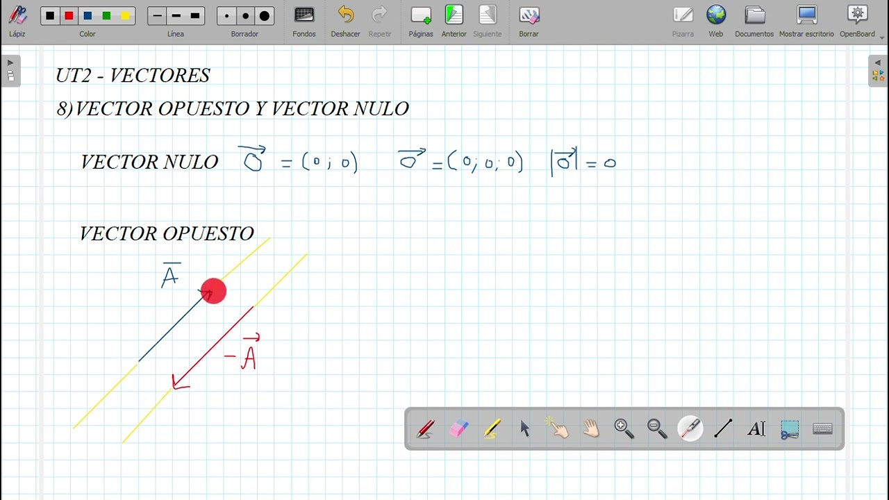 9   Vector nulo y vector opuesto