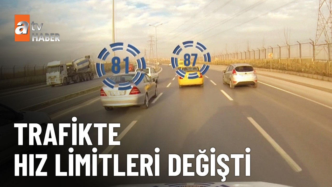 Trafikte hız sınırını aşanlara kademeli ceza - atv Ana Haber 16 Mart 2026