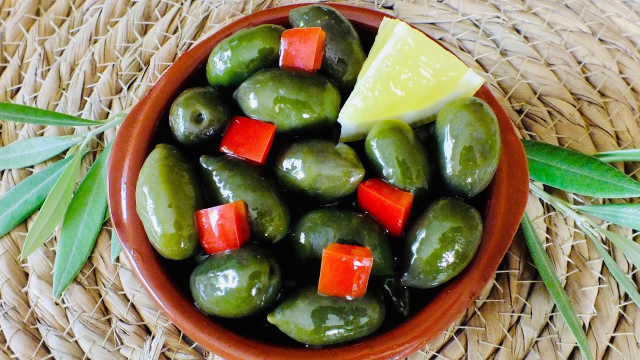 Aceitunas  Verdes Curadas en Sosa C&aacute;ustica 🫒 ACEITUNAS CHUPADEDOS