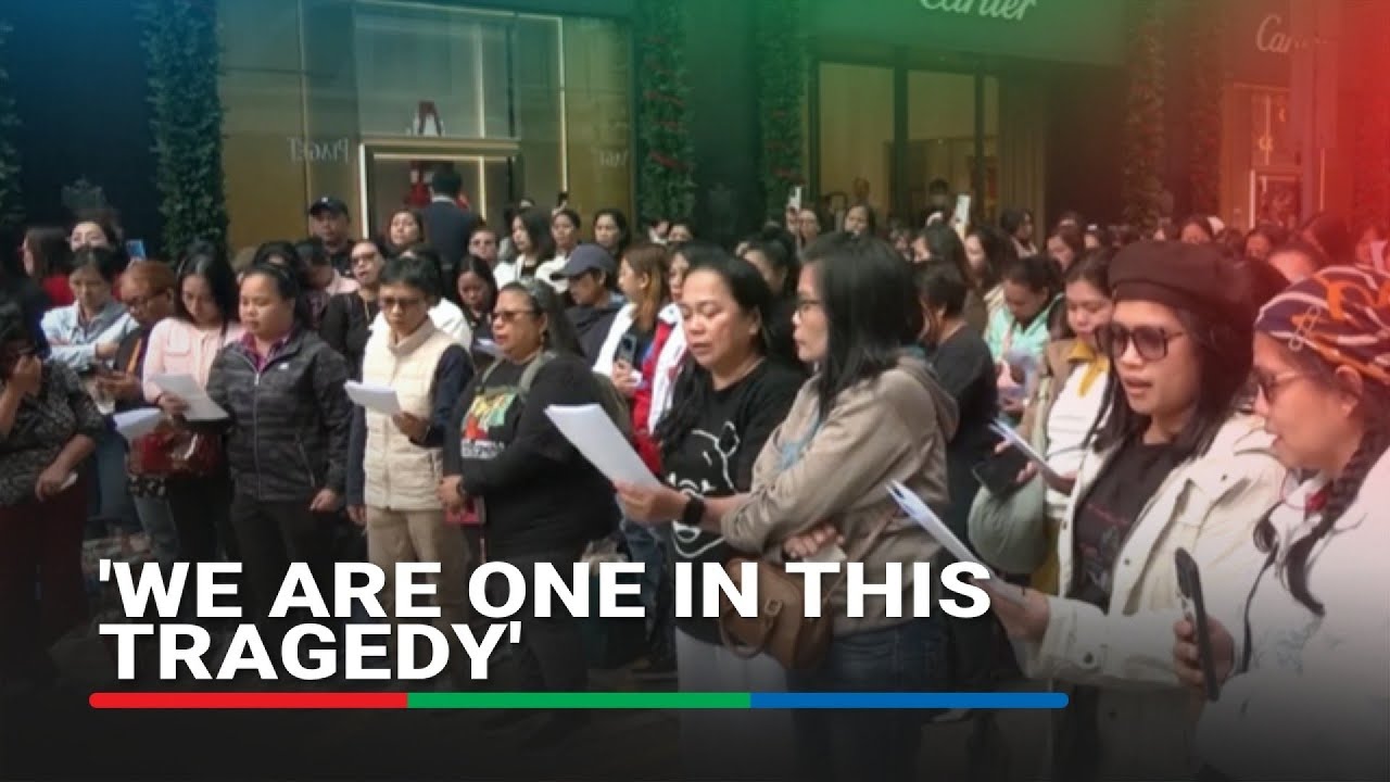 'United in grief': Filipino community in Hong Kong offers prayers for fire victims