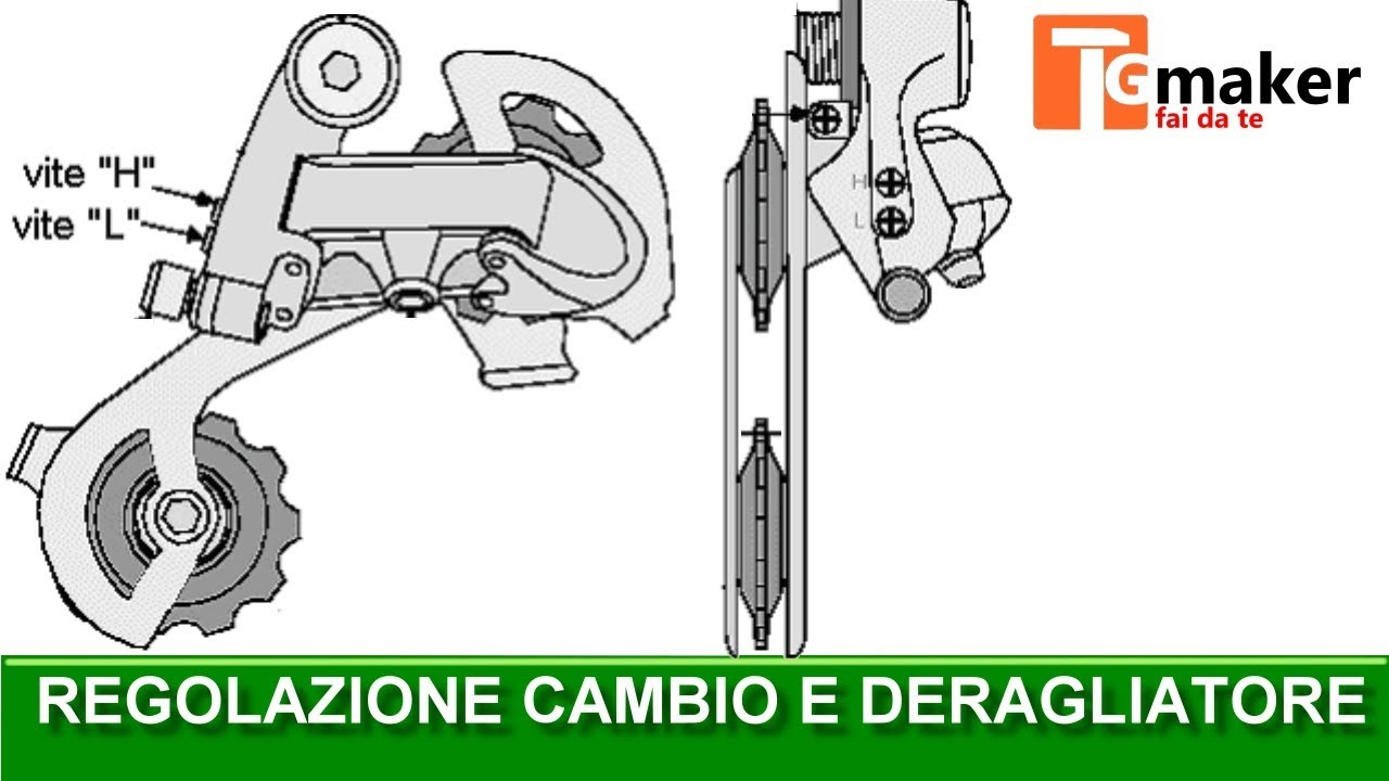 COME REGOLARE IL CAMBIO E IL DERAGLIATORE  BICICLETTA