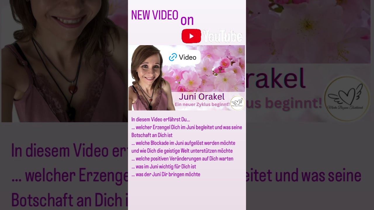 Neues Juni Orakel auf meinem Kanal!!! #tarot #orakel #monatsorakel  #monatsreading  #engel #erzengel
