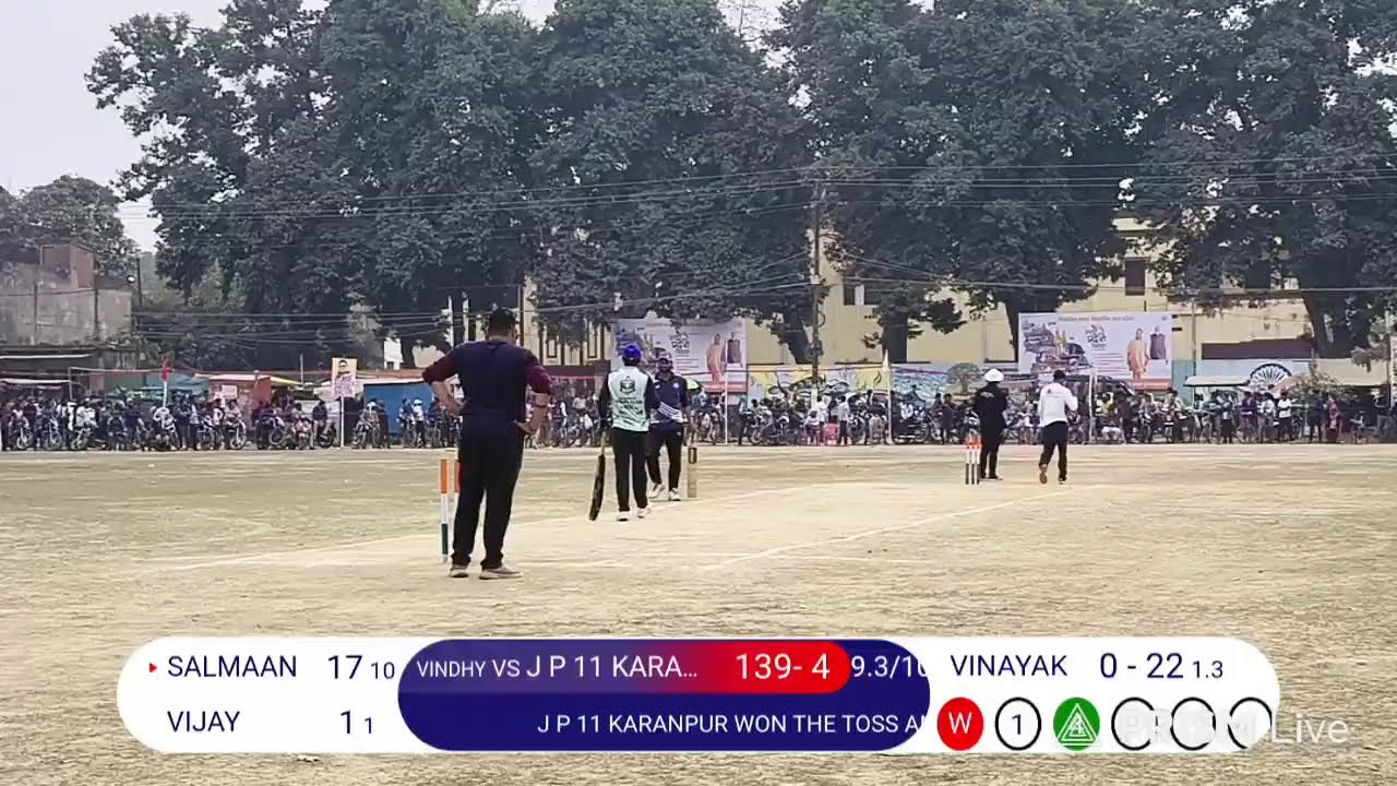 J P 11 vs Vindhyachal 1st inning