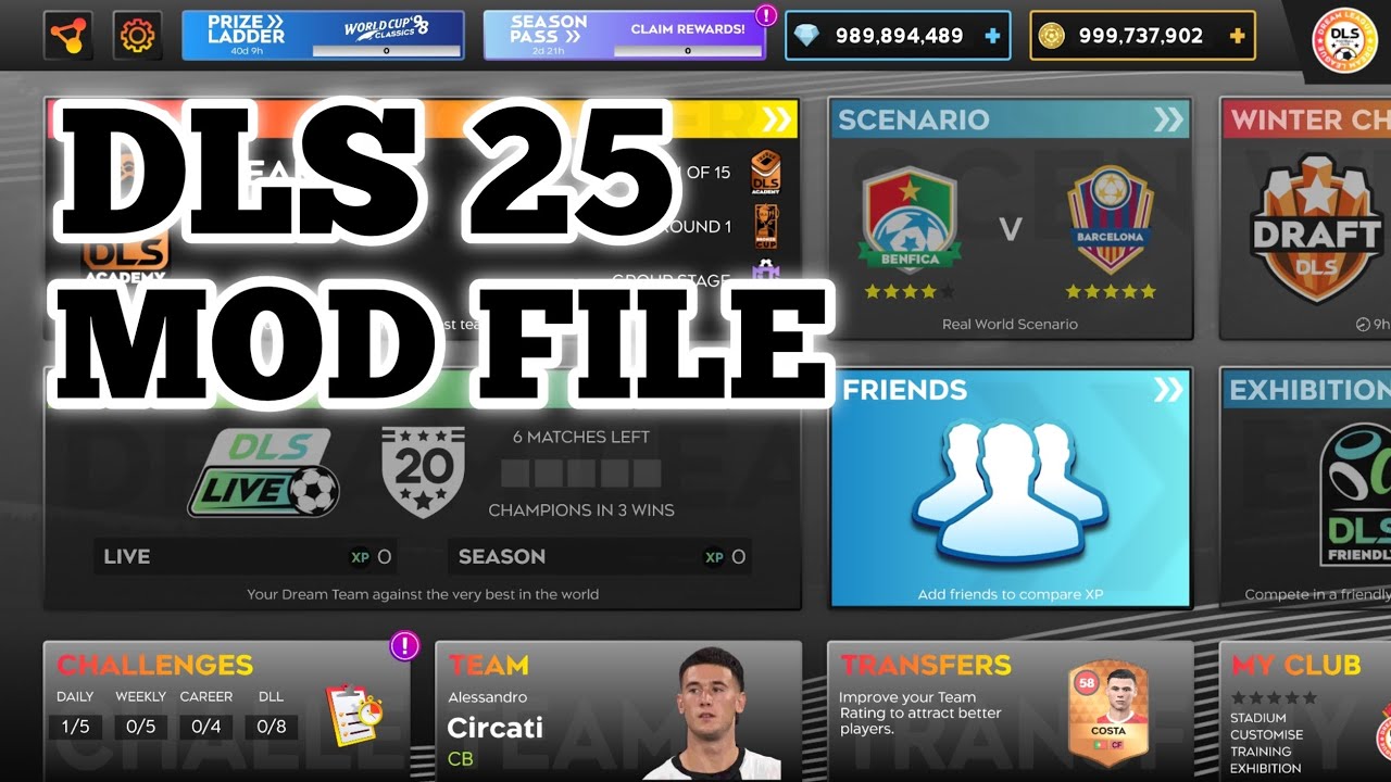 DLS 25 | Dream League Soccer 2025 Mod Full Tutorial