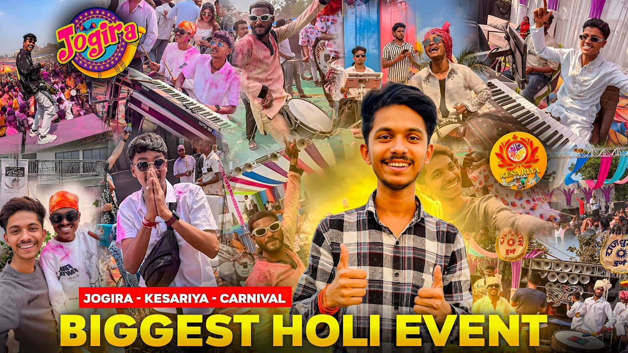 #Vlog-229 • Holi Event - Jogira • Kesariya • Holi Carnival • Sabhi Garam Party Ek Sath • Full Masti